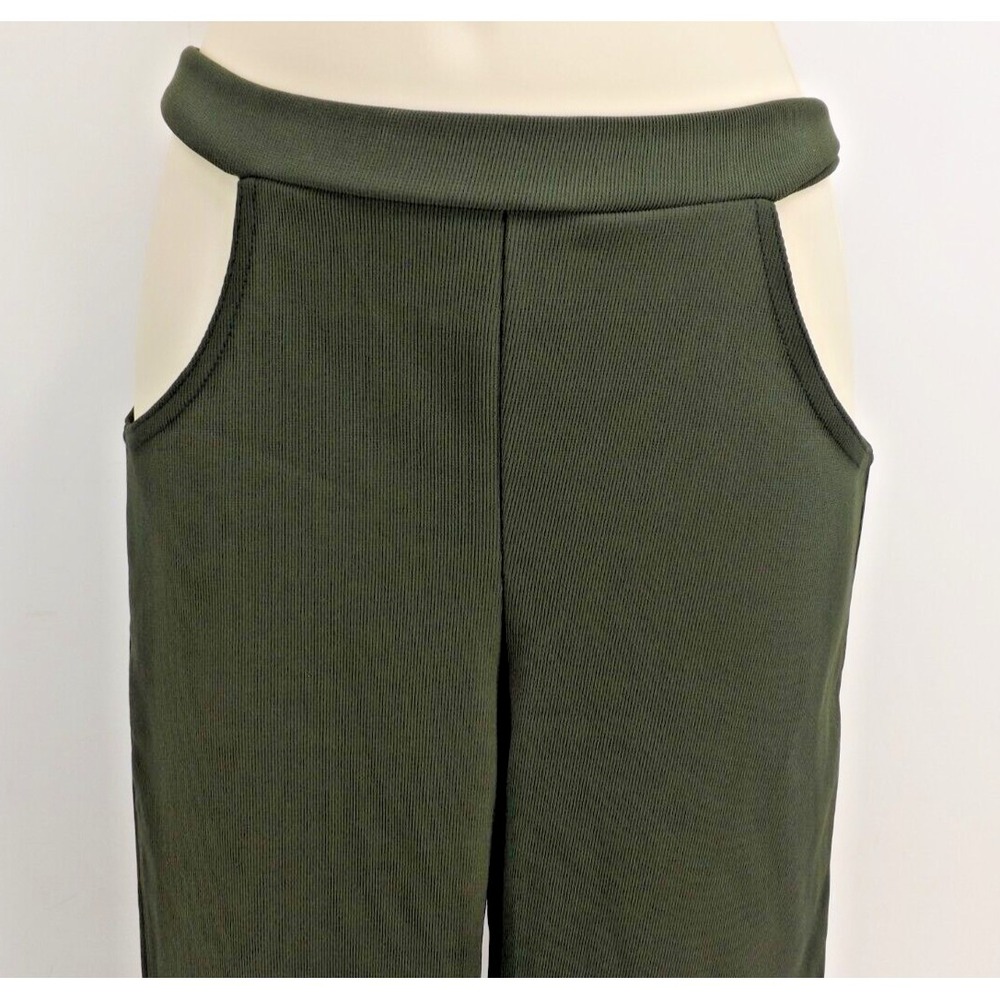 Pretty Little Thing Olive Bandage Rib Cut Leggings - Size 8 - NEW ! - Picture 6 of 16